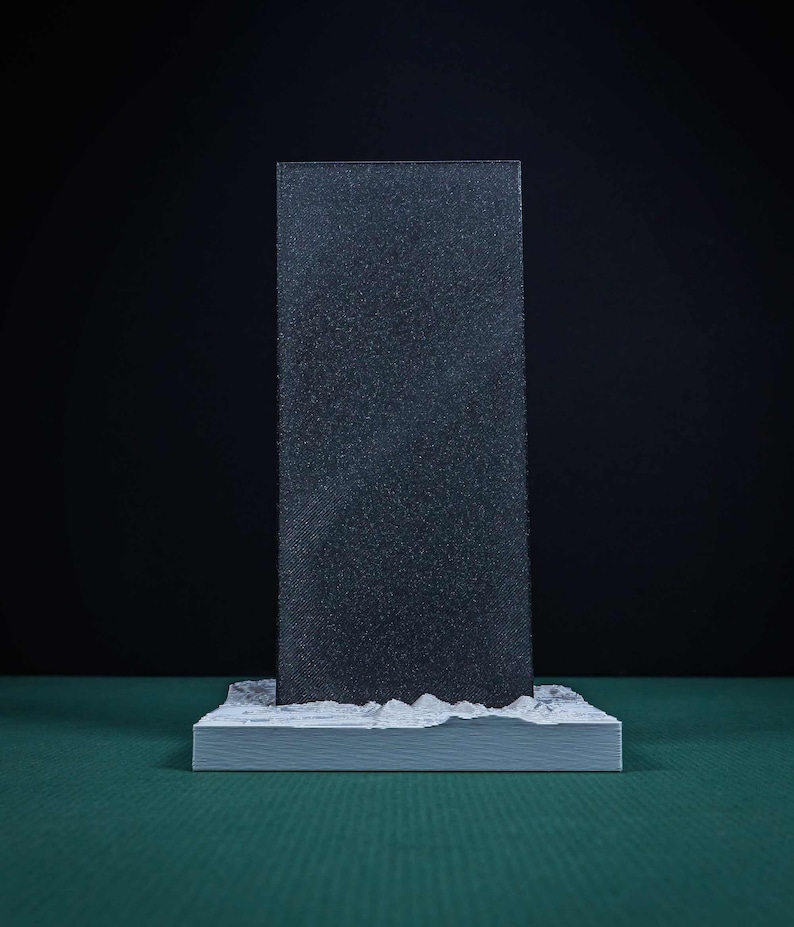 MONOLITH 2001 a space odyssey Plastic diorama Monolith 3D Print image 3