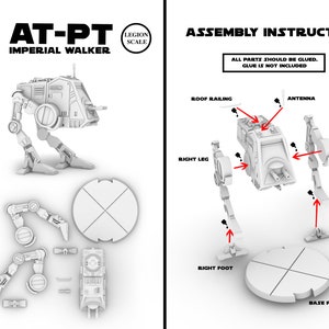 AT-PT Walker Kit Legion Star Wars RPG Unpainted Role Playing image 10