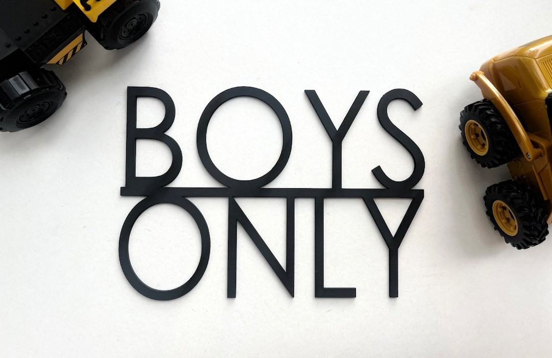 Boys Only Cutout Sign, Boys Only Sign, Signs for Boys Room, Boys Only ...