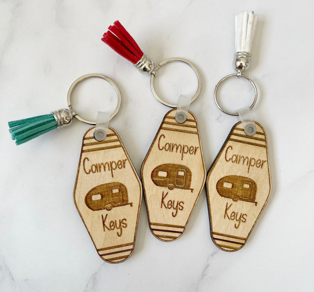 Camper Keys Keychain, Wooden Keychain, Keychains for Camper, Camper Keychains, Wooden Keychain ...