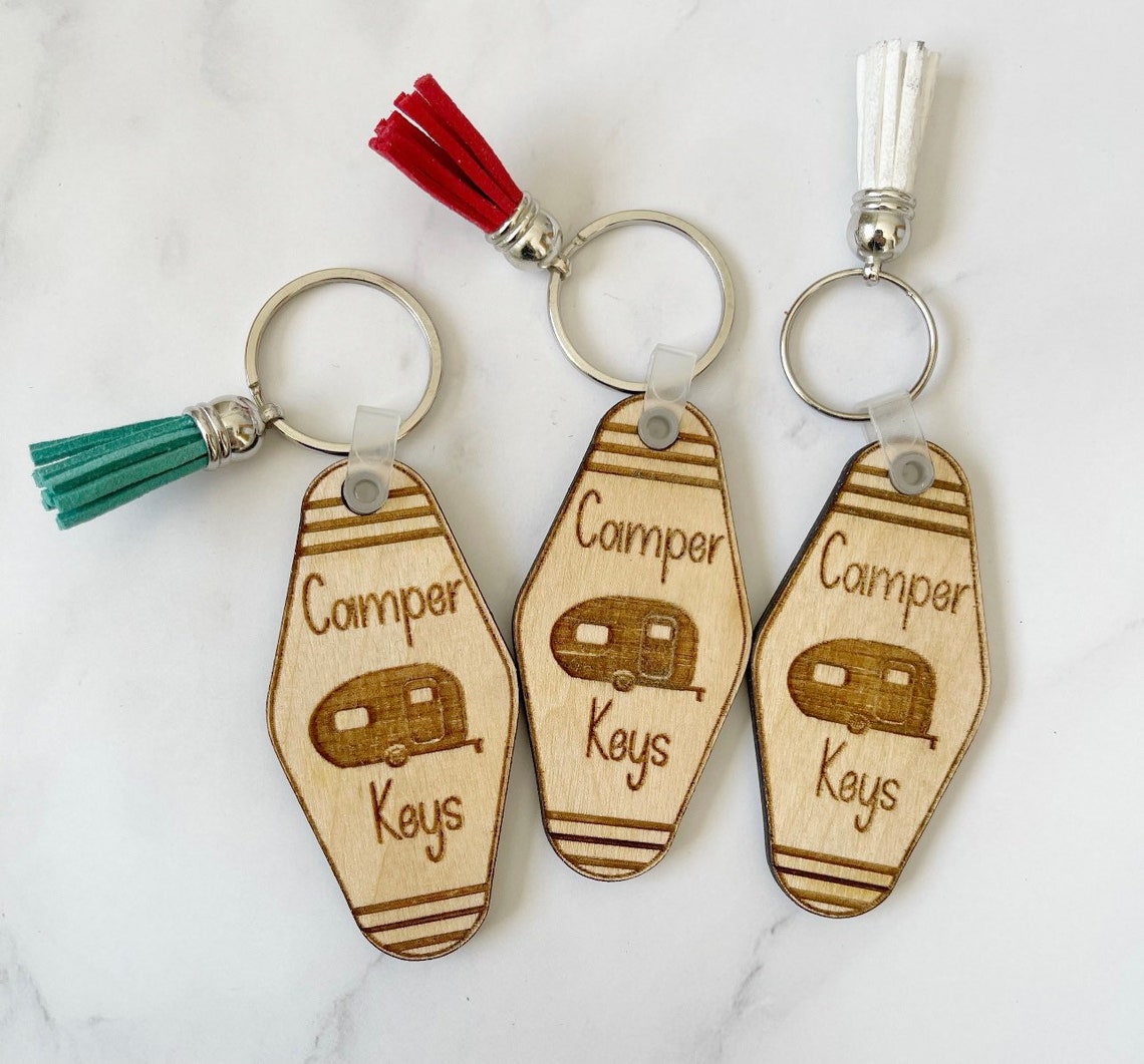 Camper Keys Keychain Wooden Keychain Keychains for Camper Etsy