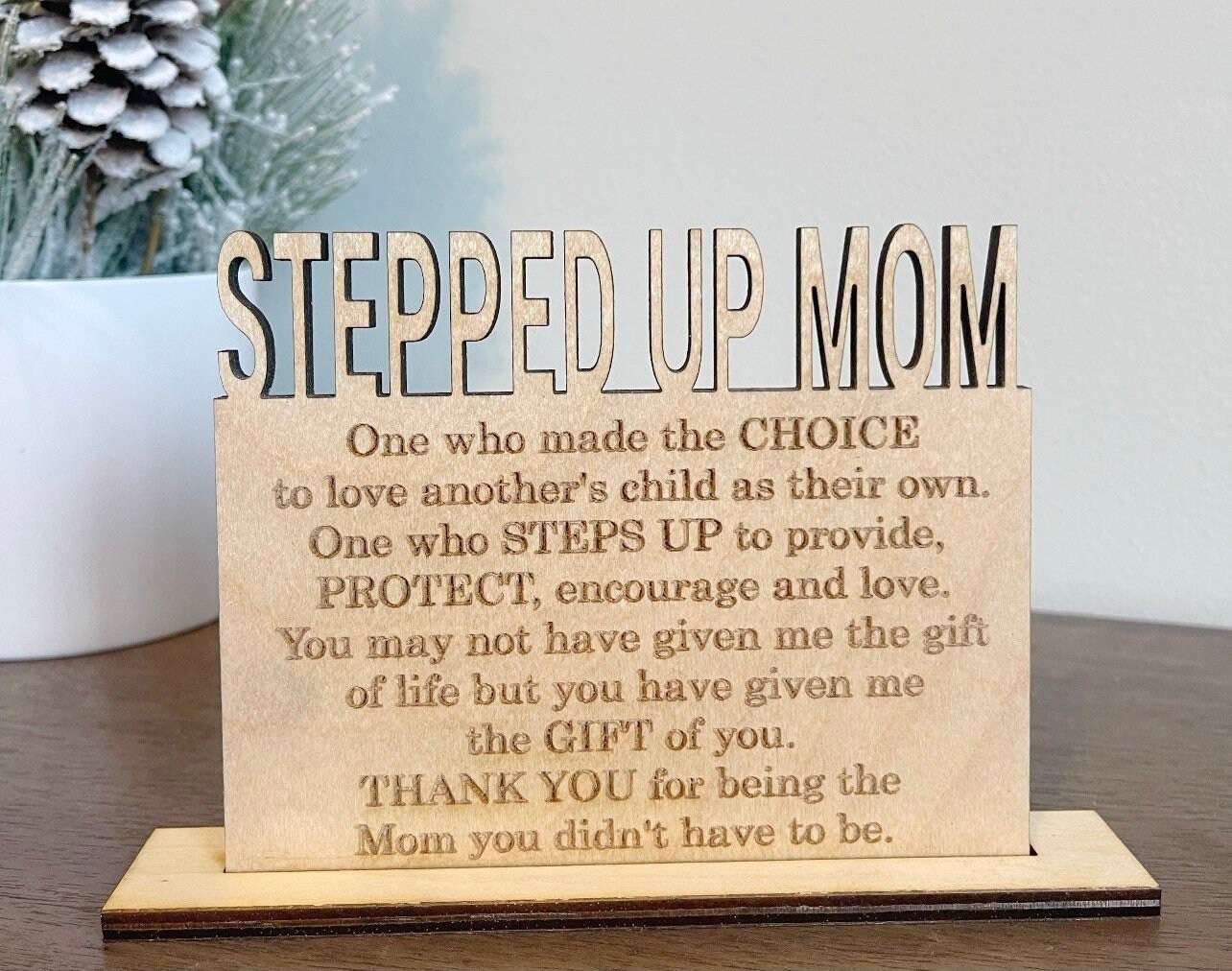 Petalsun Mom Christmas Gifts, Gifts for Mom from Daughter, Son- Engraved  Wooden Base Lamp Presents- …See more Petalsun Mom Christmas Gifts, Gifts  for
