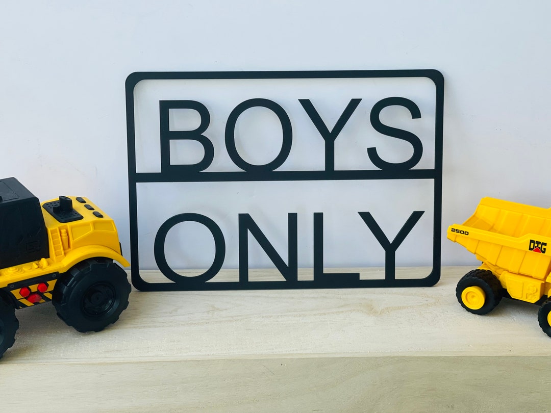 Boys Only Sign, Boys Only Cutout Sign, Cutout Sign for Boys Only - Etsy