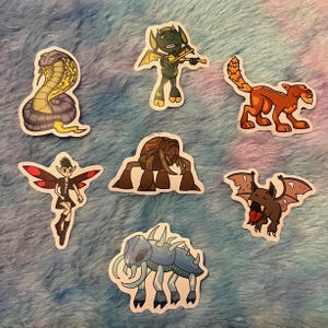 Wizard101 Starter Spell Stickers - Matte Waterproof Vinyl Stickers - Video Game Design