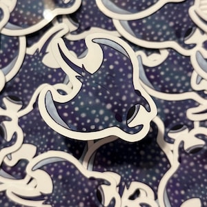 Manta Ray - Vinyl Sticker - Waterproof Sticker - Wildlife