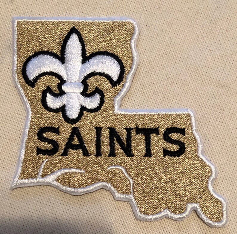 New Orleans Saints Socks HUGE New Orleans Saints Iron-On Patch - Foto 11