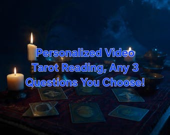 Paquete: 3 lecturas de Tarot + Oráculo en vídeo - 1 pregunta cada una - Información psíquica personalizada + Mensajes sobre el futuro