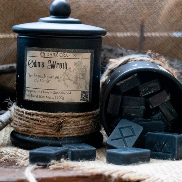 Odin's Wrath, Soy Wax Melts, Bergamot, Clove, Sandalwood, Gifts for him, Gifts for her