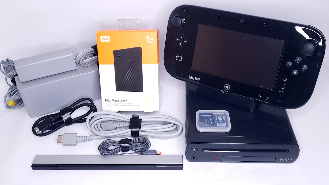 Nintendo Wii U Complete Deluxe Bundle Edition 1TB HDD Etsy
