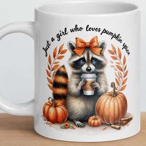 Pumpkin Spice Mug: Fall Leaves Coffee Cup, Thanksgiving Gift