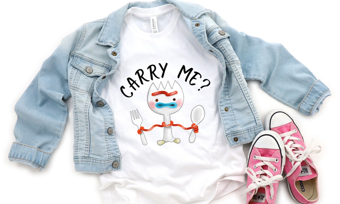 Funny Forky Kids Tshirt Carry Me Quote Toddler Tee Boys | Etsy