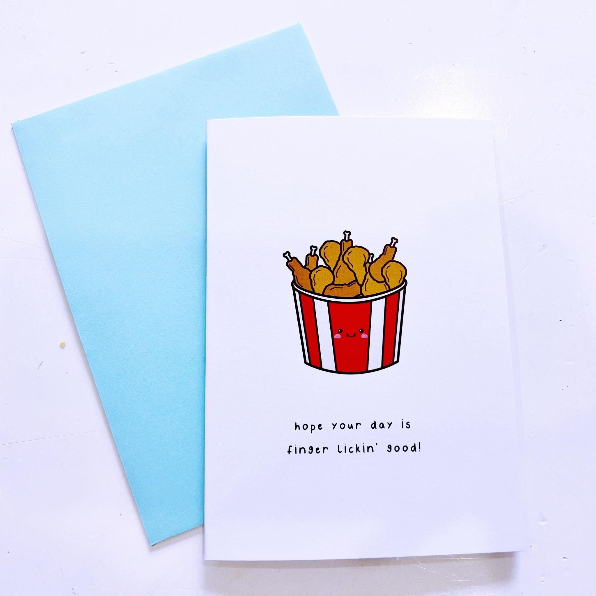 Fried Chicken Birthday Card KFC greeting Card Food Pun Etsy Australia