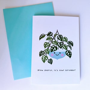 Plant Birthday Card | (Greeting Card, Pun Card, Cute Card, Love Card, Kawaii Card)