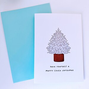 Christmas Tree Greeting Card | (Greeting Card, Pun Card, Birthday Card, Cute Card, Kawaii Card)