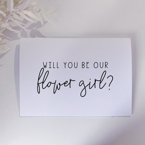 Flower Girl Card Proposal | (Greeting Card, Wedding Card, Cute Card, Love Card)