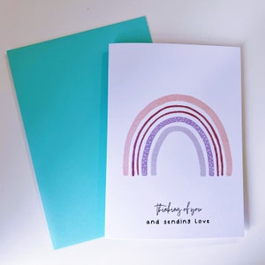 Thinking Of You Card | (Greeting Card, Sympathy Card, Cute Card, Love Card, Kawaii Card)