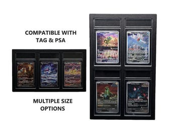 ブラックグレードスラブ2カードフレーム（オプションのUV保護付き