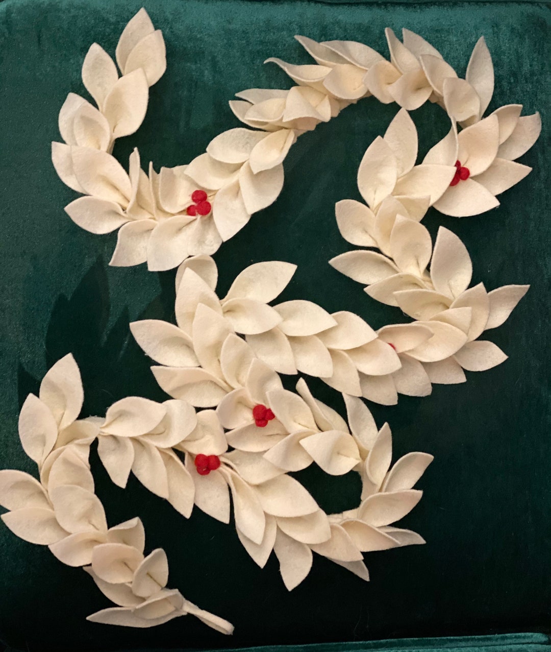 Felt christmas garland etsy