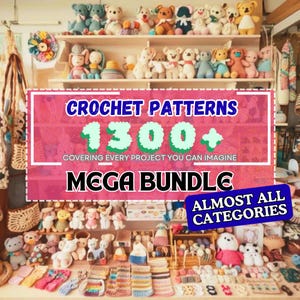 MEGA Crochet Pattern Bundle, Amigurumi Crochet Pattern, Christmas Pattern, Bag Pattern, Halloween Pattern, Animals Clothes Hats Doll Pattern