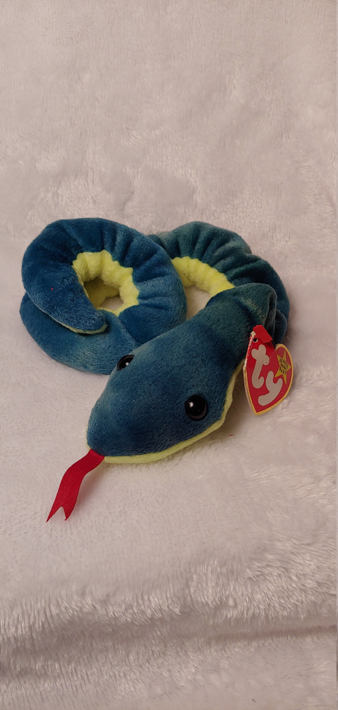 Hissy Snake Original TY Beanie Baby 1997 Handmade in China | Etsy