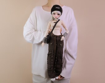 set completo-Bambola BJD 60CM con vestiti fatti a mano orecchio di volpe giocattolo carino ragazza alla moda 1/3 BJD migliori regali per ragazza (18 articolazioni bambole fai da te) spedizione gratuita