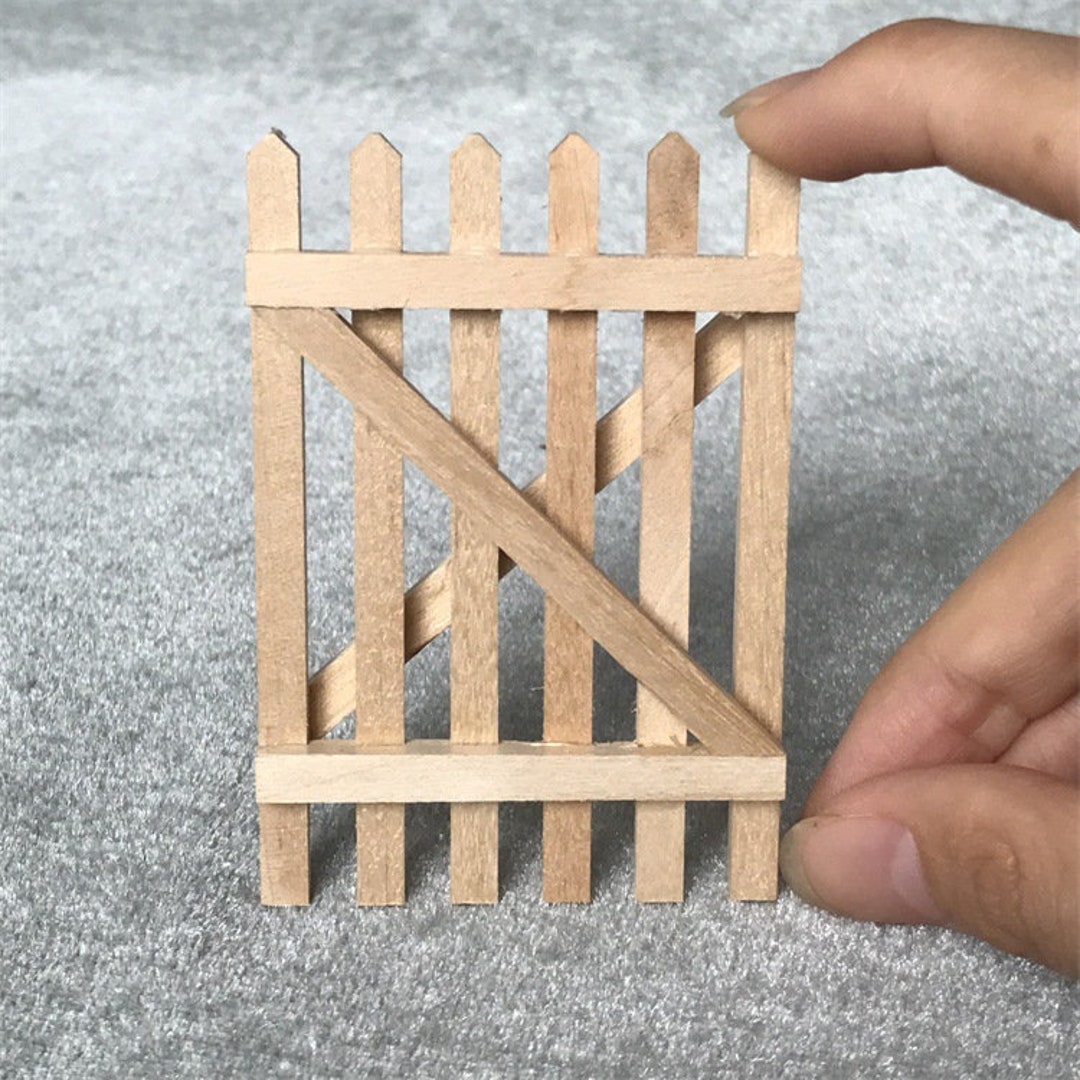 Dollhouse Miniature Fence Railing Modern Doll House Decor 1:12 - Etsy