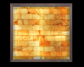 48"x48"Himalayan Salt Wall – LED Backlit, Fully Assembled
