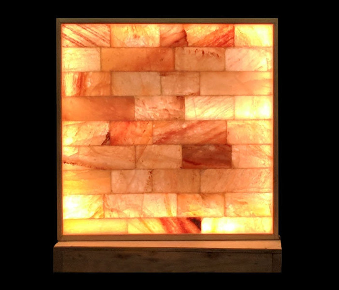 36 X 36 Himalayan Salt Wall Panel LED Backlight. Fully Assembled Plug