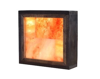 Himalayan Salt Lamp LED Panel, Handcrafted Ambient Lighting 20x10