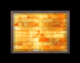USA Handmade 3x4 Himalayan Salt Wall Panel, LED Backlit