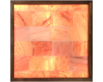 USA 3x3' Himalayan Salt Panel with LED Backlight Handmade
