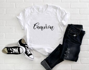 Kid's/ Baby Personalised Name T-Shirt/ Romper