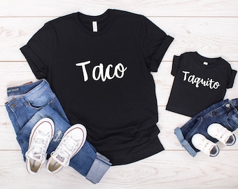 Adult/ Toddler/ Baby T-Shirt/ Romper "Taco/ Burrito/ Taquito"