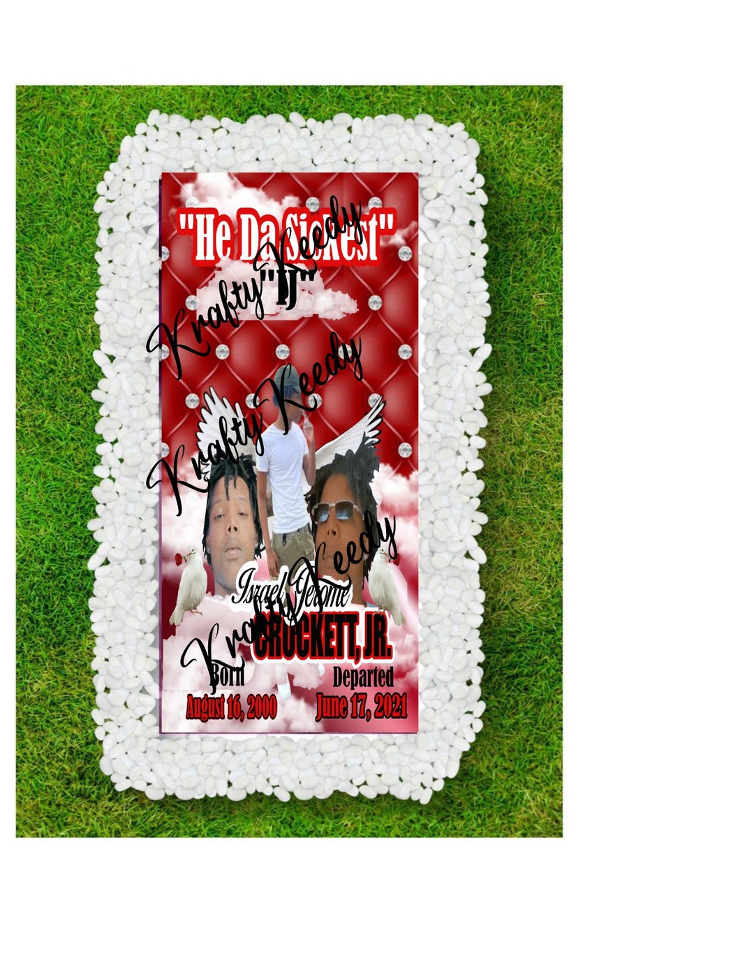 Custom Grave Blankets Etsy