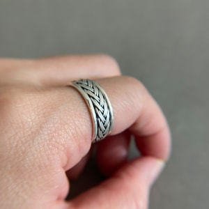 Sterling Silver Thick Wheat Rings - Sterling Silver