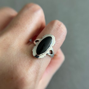 Sterling Silver Black Vintage Rings Type B- Sterling Silver