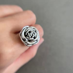 Sterling Silver Rose Rings Type A- Sterling Silver