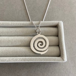 Silver Swirl Necklace - Sterling Silver