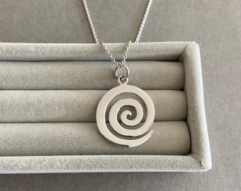 Silver Tiny Mini Swirl Necklace Sterling Silver NS1005 - Etsy
