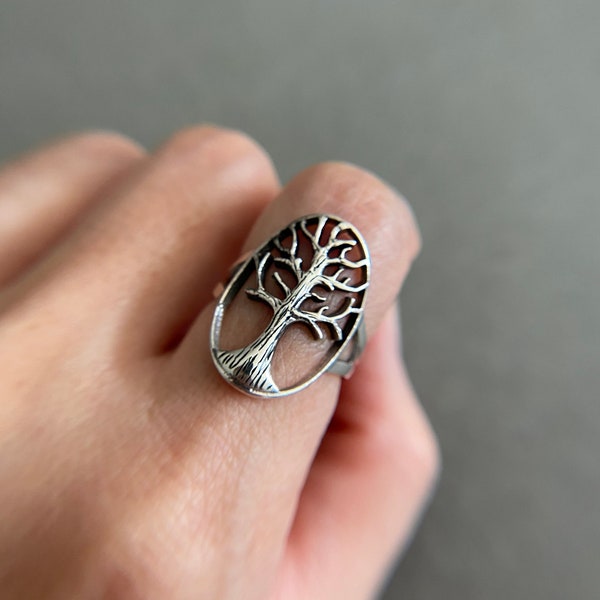 Sterling Silver Tree of Life Rings - Sterling Silver