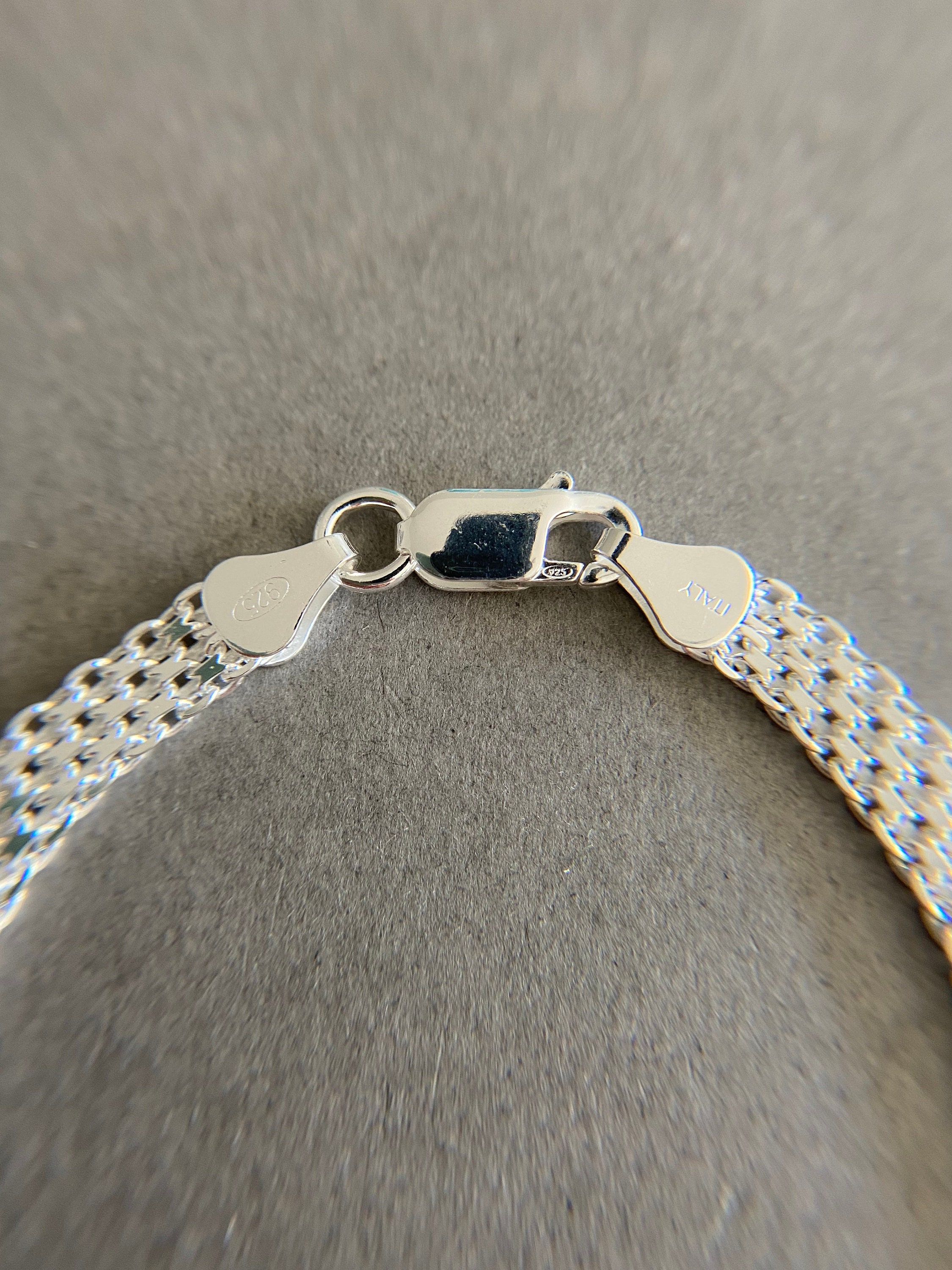 素晴らしい Sterling Silver Etsy - Silver Sterling - Bracelet Chain Bisk アクセサリー
