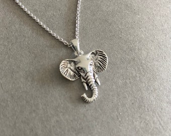 Silver Elephant Necklace - Sterling Silver