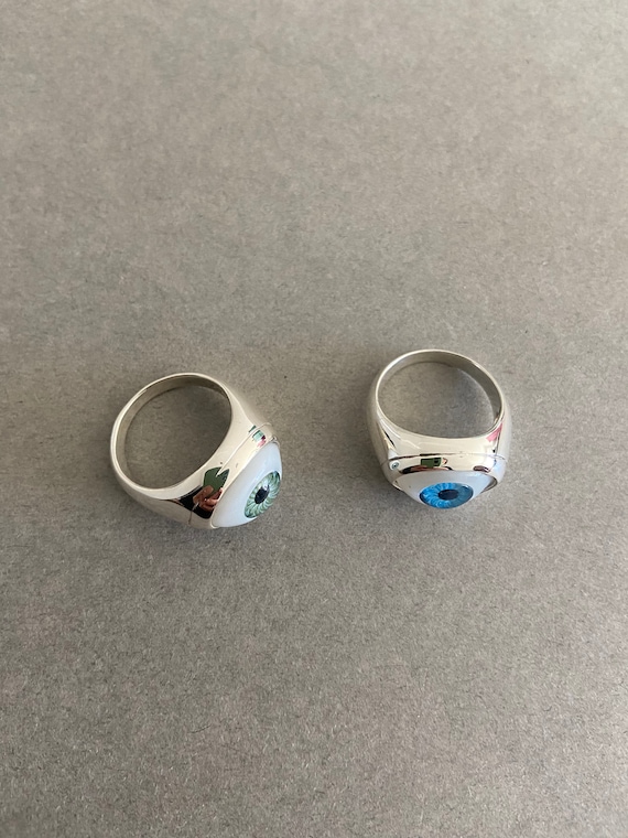 Sterling Silver Eye Rings - Sterling Silver - Etsy
