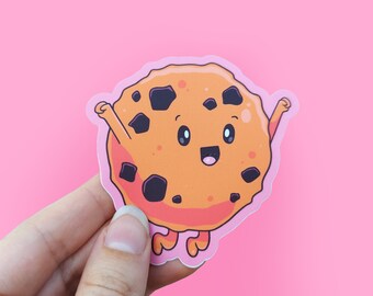 Happy Cookie Cute Pastel Cartoon Die Cut Vinyl Sticker