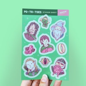 Po-Ta-Toes Cute Sticker Sheet image 1
