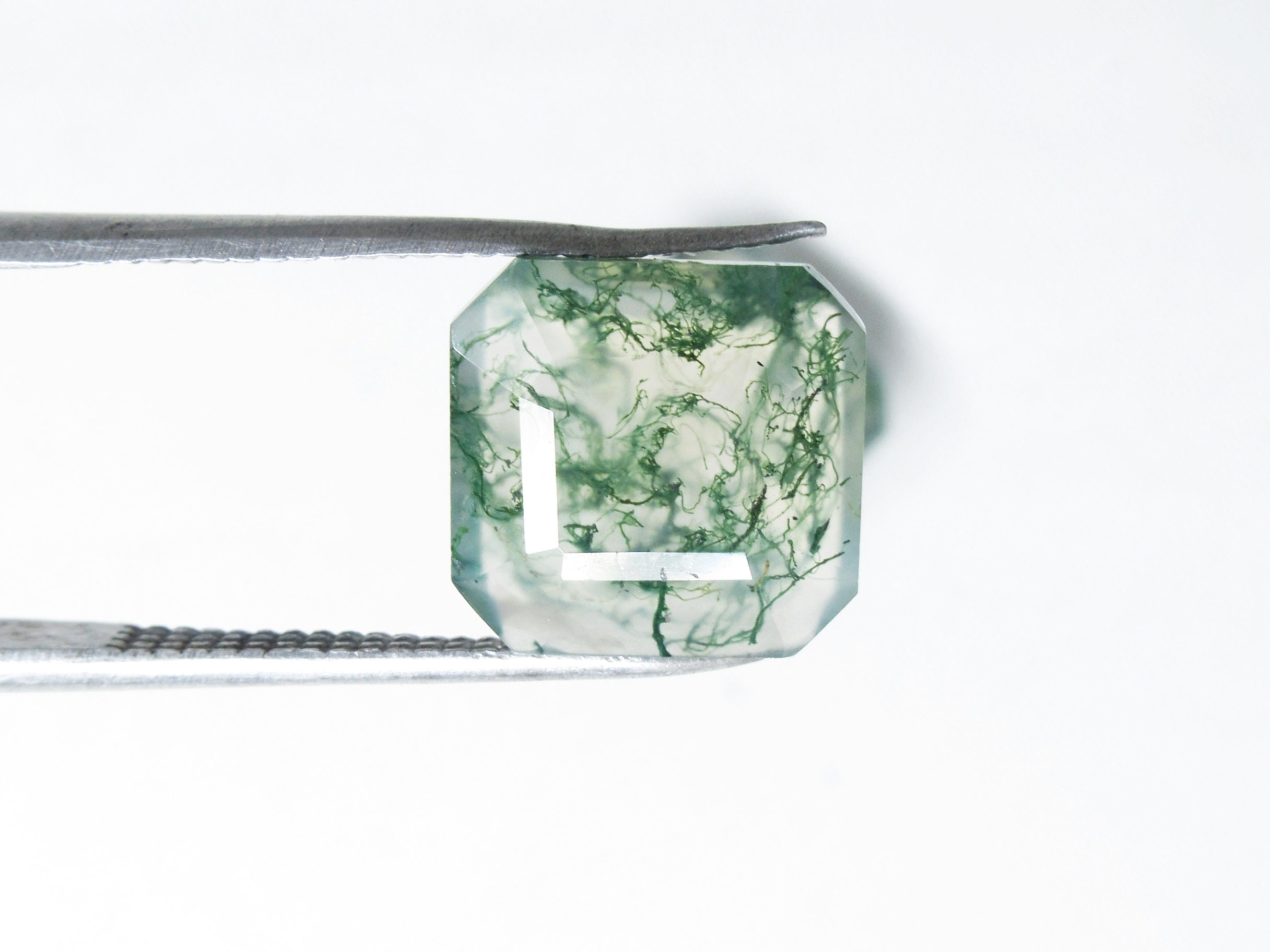 Pendant Gemstones, Natural Moss Agate Gemstones Loose Gemstones For Jewelry Gemstones Fancy Shape Gemstones Faceted Cabochon Gemstones