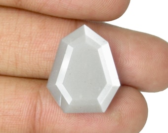 Piedras preciosas sueltas de piedra lunar natural con forma elegante, colgante de color gris brillante, gemas de calidad AAA.