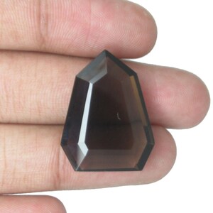 Jewellery Making Gems, Natural Smokey Quartz Gemstones, Fancy Shape Faceted Cut Gemstones, Black Colour Loose Gemstones, Pendant Gemstones.