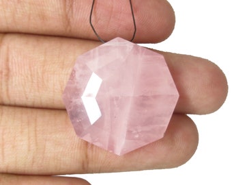 Pierre De Quartz Rose Naturelle - 20.00 Carats - Forme Ovale Facettée - Pure