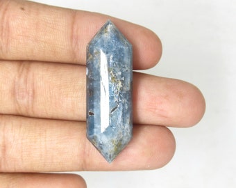 Natural Blue Kyanite Gemstones, Hexagon Shape Cabochon Faceted Cut Gemstones, Blue Flash Colour Gemstones, Pendant Gemstones, Loose Gems.